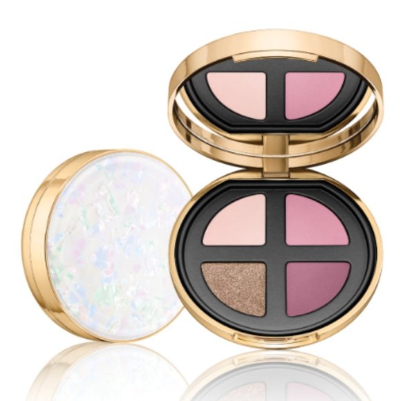 2/45$ Lise watier 4-COLOR EYESHADOW PALETTE - 50 YEARS OF BEAUTY - FESTIVE PINK - Picture 1 of 1